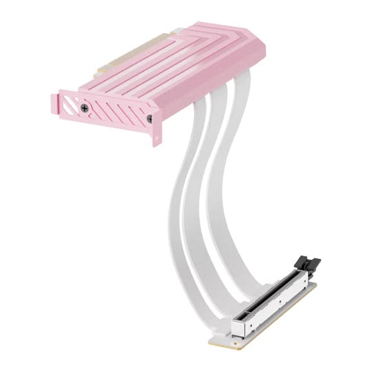 HYTE PCIe 5.0 Hyper Riser (x16) GPU Riser Cable 200mm Strawberry Milk : image 3
