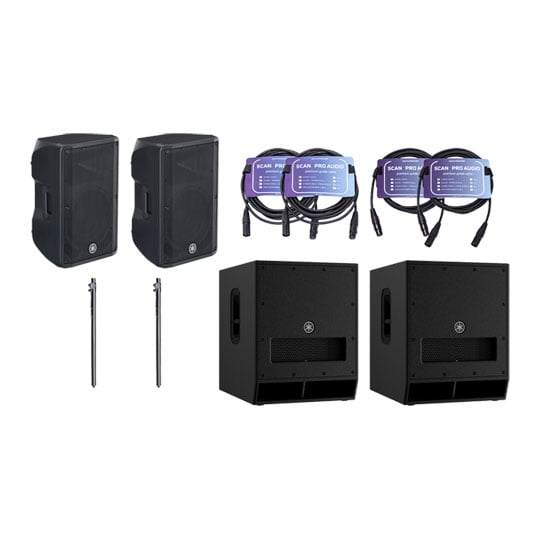 Yamaha DBR12 Speakers & Yamaha DXS15mkII Subs Bundle