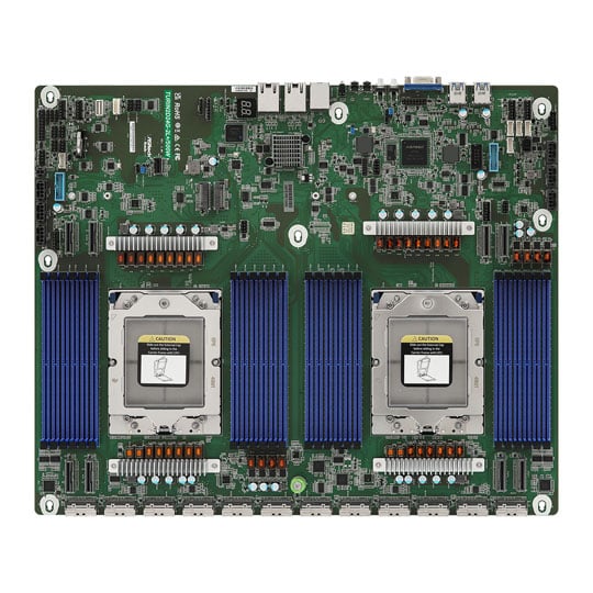 Asrock Rack TURIN2D24G-2L+/500W AMD EPYC 9004 & 9005 Series Motherboard with Full MCIO Expansion Asrock Rack TURIN2D24G-2L+/500W AMD EPYC 9004 & 9005 Series Motherboard with Full MCIO Expansion