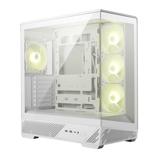 MSI MAG PANO 130R PZ Mid-Tower Tempered Glass White PC Gaming Case MSI MAG PANO 130R PZ Mid-Tower Tempered Glass White PC Gaming Case