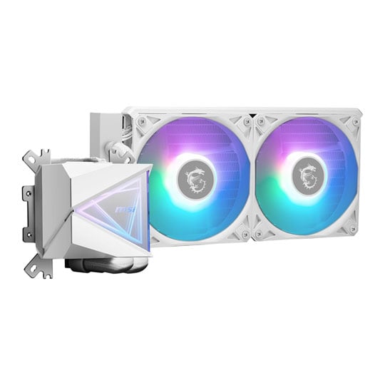 MSI MAG 240mm CoreLiquid I240 White ARGB Intel / AMD CPU Liquid Cooler MSI MAG 240mm CoreLiquid I240 White ARGB Intel / AMD CPU Liquid Cooler