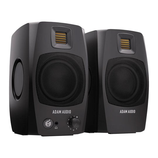 ADAM Audio - D3V (Black) Desktop Monitors with Stands and Cables