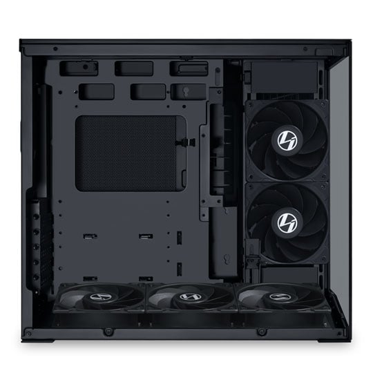 Open Box Lian Li O11 Dynamic Mini V2 Flow Black Dual Chamber Compact Mid Tower PC Gaming Case : image 2