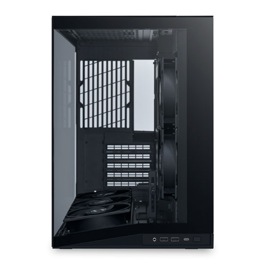 Open Box Lian Li O11 Dynamic Mini V2 Flow Black Dual Chamber Compact Mid Tower PC Gaming Case : image 3