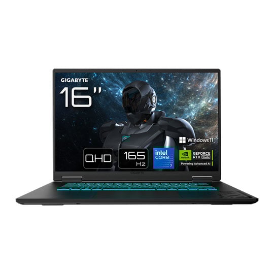Gigabyte GAMING A16 PRO 16" WQXGA Intel Core 7 RTX 5070 Ti Gaming Laptop Gigabyte GAMING A16 PRO 16" WQXGA Intel Core 7 RTX 5070 Ti Gaming Laptop
