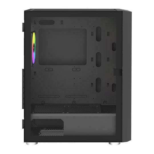 Montech X2 Plus Black Tempered Glass Compact Mid Tower PC Case inc 3 ARGB Fans : image 3