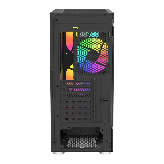 Montech X2 Plus Black Tempered Glass Compact Mid Tower PC Case inc 3 ARGB Fans : image 4
