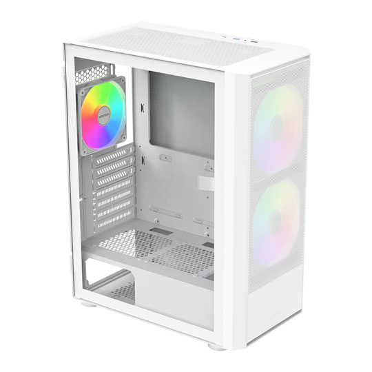 Montech X2 Plus White Tempered Glass Compact Mid Tower PC Case inc 3 ARGB Fans Montech X2 Plus White Tempered Glass Compact Mid Tower PC Case inc 3 ARGB Fans