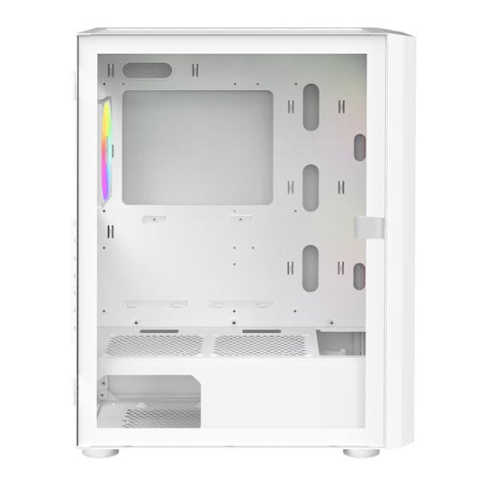 Montech X2 Plus White Tempered Glass Compact Mid Tower PC Case inc 3 ARGB Fans : image 3