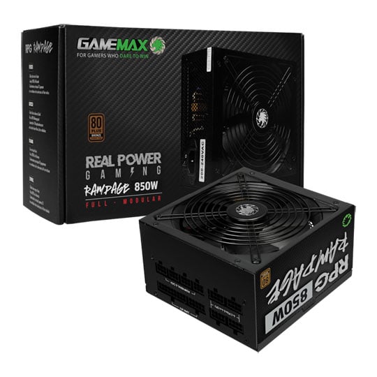 Refurbished GameMax RPG Rampage 850 Watt Fully Modular 80+ Bronze PSU/Power Supply Refurbished GameMax RPG Rampage 850 Watt Fully Modular 80+ Bronze PSU/Power Supply