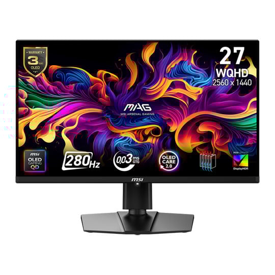 Open Box MSI 26.5" MAG 271QP QD-OLED X28 280Hz OLED Monitor