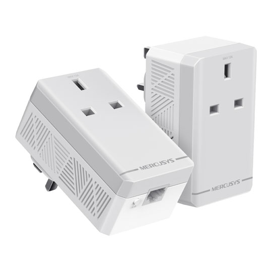 Mercusys MP300P KIT AV600 Passthrough Powerline Starter Kit Mercusys MP300P KIT AV600 Passthrough Powerline Starter Kit