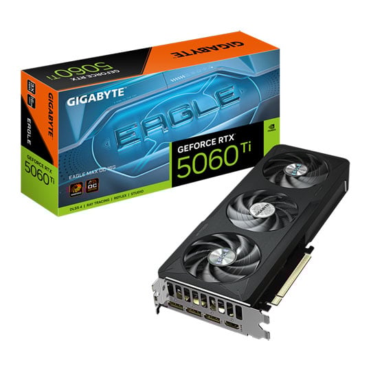 Gigabyte NVIDIA GeForce RTX 5060 Ti EAGLE MAX OC 16GB Blackwell Graphics Card