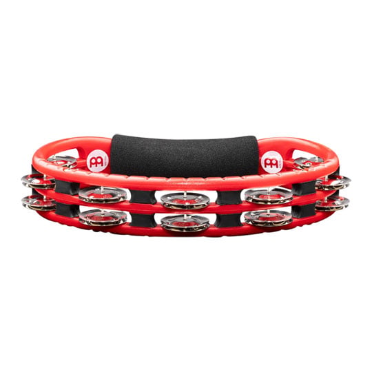 Meinl Traditional ABS Series Hand Held ABS Tambourine Red w/Nickel-Plated Jingles : image 3