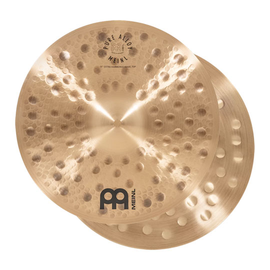 Meinl 15" Pure Alloy Extra Hammered Hihat Cymbals Meinl 15" Pure Alloy Extra Hammered Hihat Cymbals