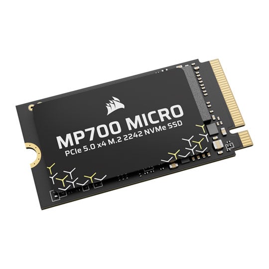 Corsair MP700 MICRO 2TB M.2 (2242) PCIe Gen 5 NVMe SSD / Solid State Drive Corsair MP700 MICRO 2TB M.2 (2242) PCIe Gen 5 NVMe SSD / Solid State Drive