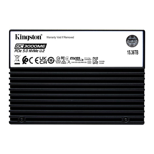 15.36TB Kingston DC3000ME 2.5" Single Port Enterprise NVMe SSD
