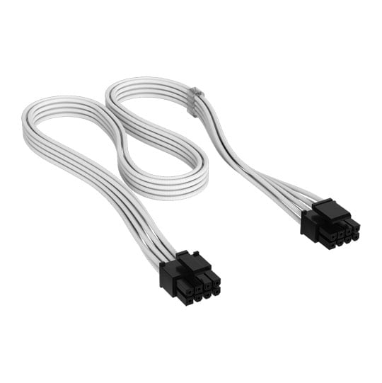 CORSAIR Elite Premium White Type-4 to EPS12V / ATX12V 8-pin CPU Power Supply Cable