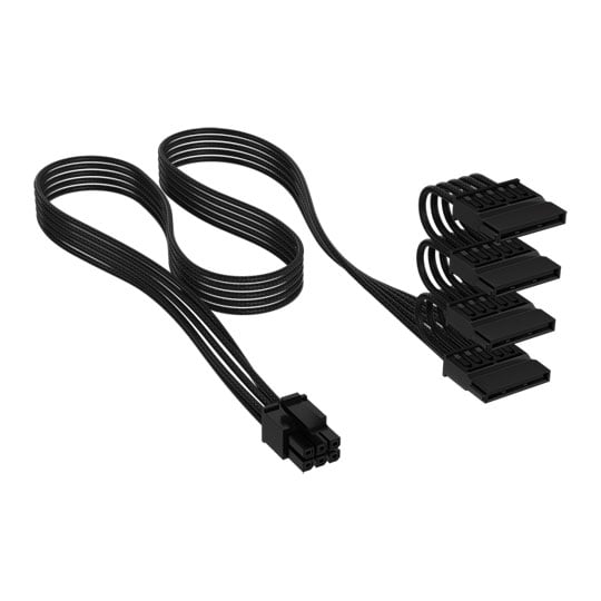 CORSAIR Elite Premium Black Type-4 to SATA Power Supply Cable