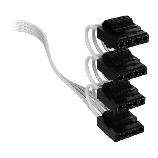 CORSAIR Elite Premium White Type-4 to Peripheral Power Supply Cable