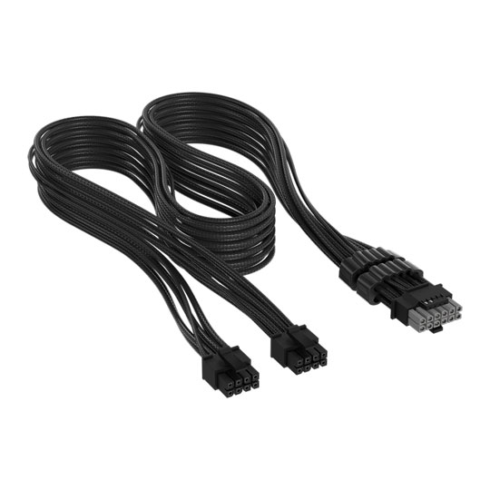 CORSAIR Elite Premium Black Type-5 8-pin to PCIe 12V-2x6 600W Power Supply Cable