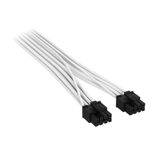 CORSAIR Elite Premium White Type-5 8-pin to PCIe 12V-2x6 600W Power Supply Cable