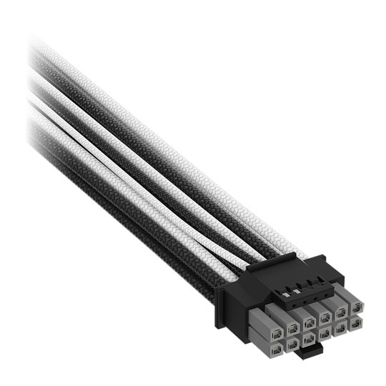 CORSAIR Elite Premium Black / White Universal PCIe 12V-2x6 600W Power Supply Cable