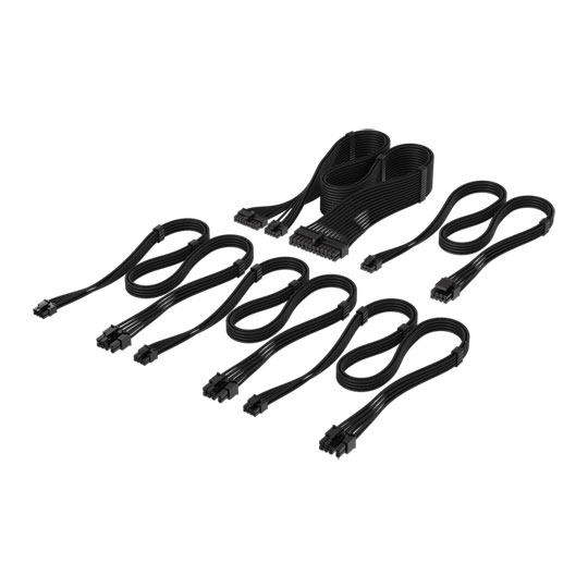 CORSAIR Elite Premium Type-5 Black Power Supply Cable Starter Kit