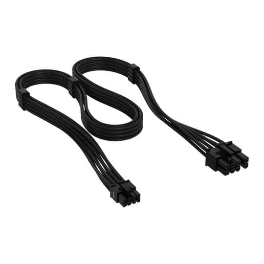 CORSAIR Elite Premium Black Type-5 8-pin to 6+2-pin Split PCIe Power Supply Cable