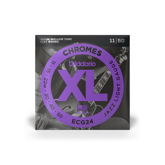 D'addario ECG24 11-50 Jazz Light, XL Chromes Electric Guitar Strings