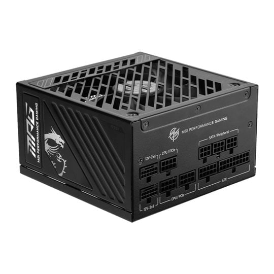 MSI MPG A850GS 850W Full Modular Compact 80+ Gold ATX 3.1 PCIE 5.1 Quiet Power Supply/PSU MSI MPG A850GS 850W Full Modular Compact 80+ Gold ATX 3.1 PCIE 5.1 Quiet Power Supply/PSU