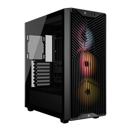 CORSAIR 3200D RS ARGB Black Mid Tower Tempered Glass PC Case