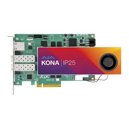 AJA KONA IP25 SDI to SMPTE ST 2110 IP Converter