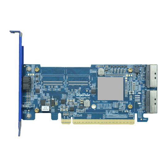 HighPoint Rocket 7624A MCIO NVMe PCIe 5.0 RAID Adapter Card : image 3