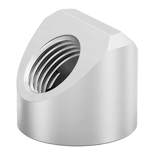 EK-Quantum Torque Static FF 45° Adapter - Satin Titanium EK-Quantum Torque Static FF 45° Adapter - Satin Titanium