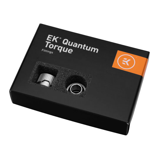 EK-Quantum Torque HDC 12 Compression Fitting 6-Pack - Satin Titanium : image 3