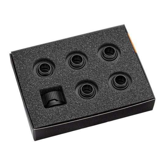 EK-Quantum Torque HDC 14 Compression Fitting 6-Pack - Satin Black : image 4