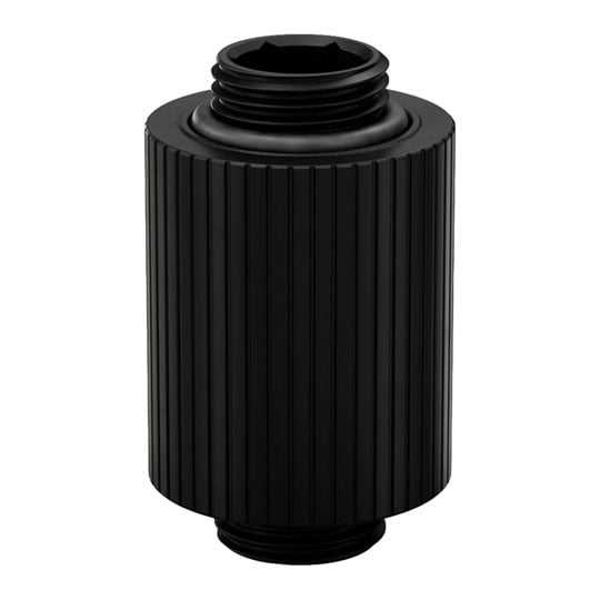 EK-Quantum Torque 28mm Static Male / Male Extender - Black EK-Quantum Torque 28mm Static Male / Male Extender - Black