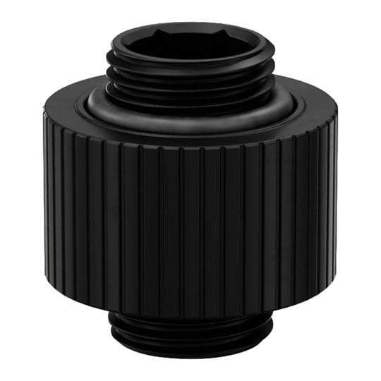 EK-Quantum Torque 14mm Static Male / Male Extender - Black EK-Quantum Torque 14mm Static Male / Male Extender - Black