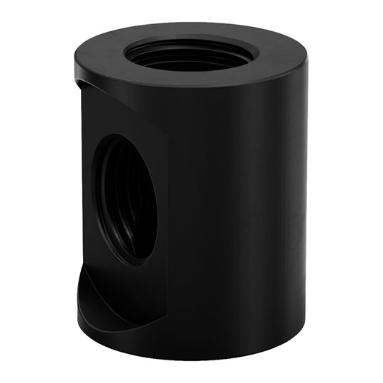 EK-Quantum Torque Splitter 3 Female Threads - Black EK-Quantum Torque Splitter 3 Female Threads - Black