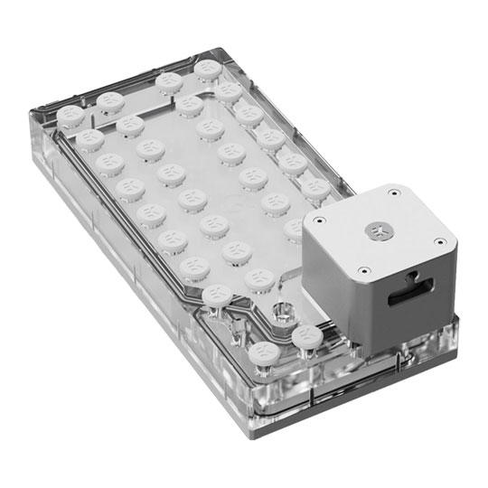 EK-QuantumX Loophole D5 Plexi Distribution Plate Silver EK-QuantumX Loophole D5 Plexi Distribution Plate Silver