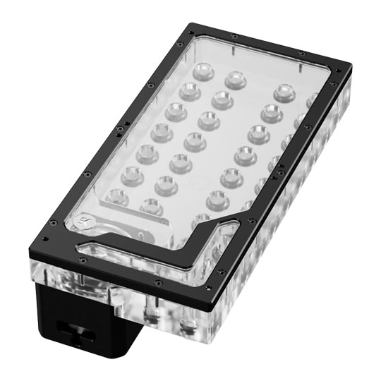 EK-QuantumX Loophole D5 Plexi Distribution Plate Black : image 4