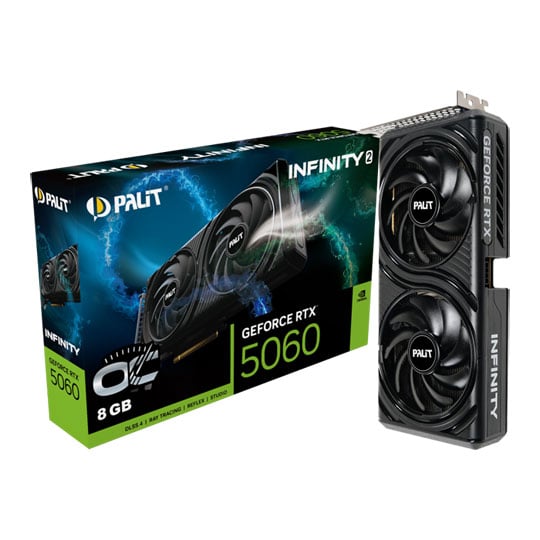 Palit NVIDIA GeForce RTX 5060 INFINITY 2 OC 8GB Blackwell Graphics Card Palit NVIDIA GeForce RTX 5060 INFINITY 2 OC 8GB Blackwell Graphics Card