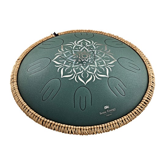 Meinl Sonic Energy 16" Octave Steel Tongue Drum, F Major, 9 Notes, 432 Hz, Dark Green Meinl Sonic Energy 16" Octave Steel Tongue Drum, F Major, 9 Notes, 432 Hz, Dark Green