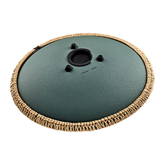 Meinl Sonic Energy 16" Octave Steel Tongue Drum, F Major, 9 Notes, 432 Hz, Dark Green : image 3