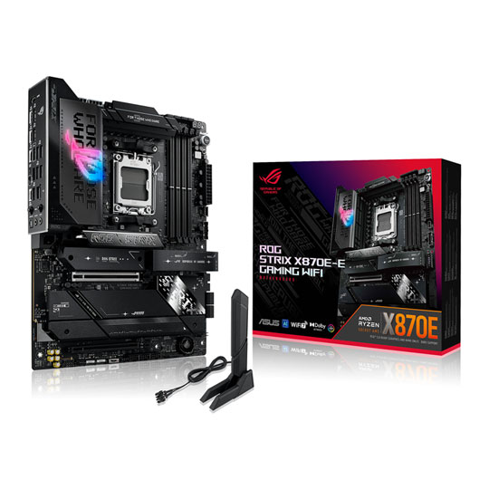 Open Box ASUS ROG STRIX X870E-E AM5 DDR5 PCIe 5.0 ATX Motherboard Open Box ASUS ROG STRIX X870E-E AM5 DDR5 PCIe 5.0 ATX Motherboard