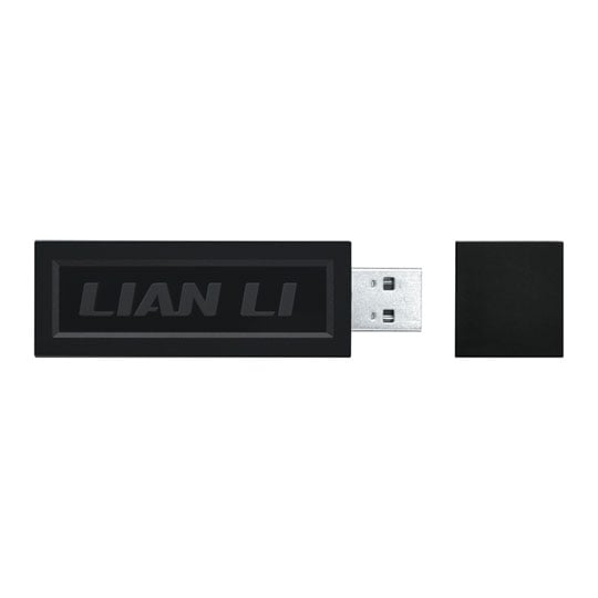 Lian Li Wireless Controller Black with PWM-to-SATA Adapter