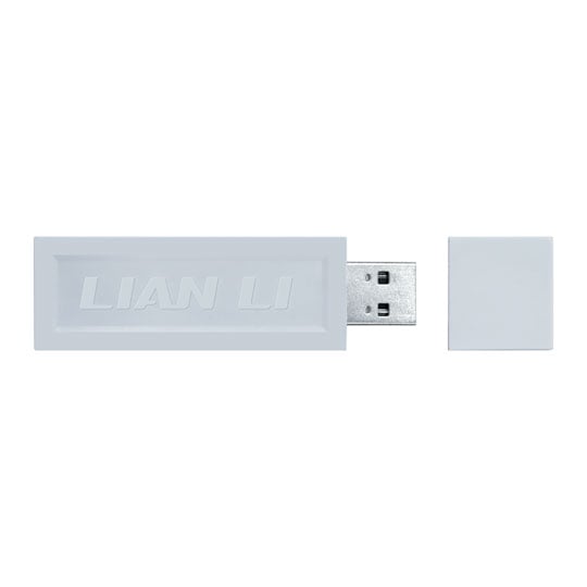 Lian Li Wireless Controller White with PWM-to-SATA Adapter