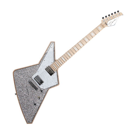 Cream Voltage Guitar in Silver Glitter incl GigBag