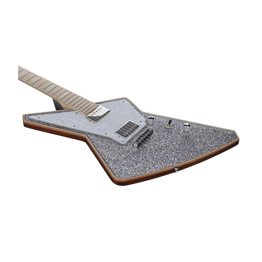 Cream Voltage Guitar in Silver Glitter incl GigBag